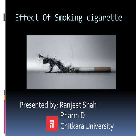 Effect of smoking and its wayout