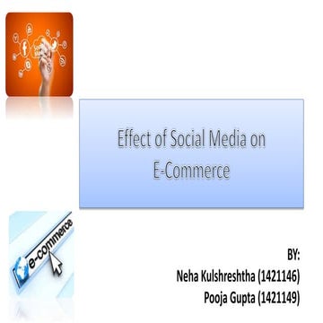 Effect of social media on e commerce