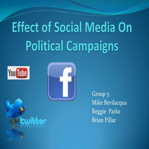 Effect of social media on political campaigns