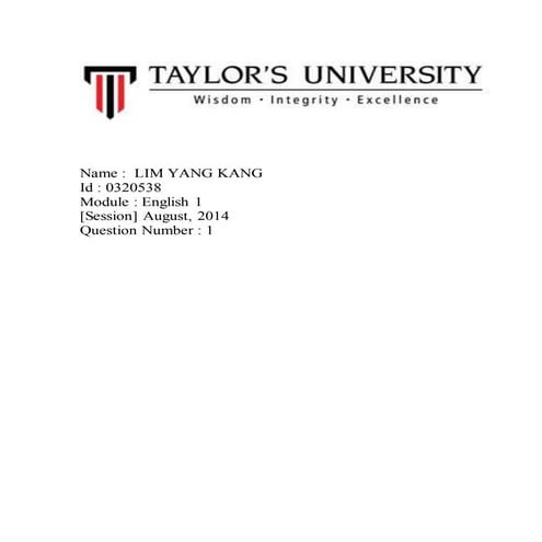 FNBE AUGUST'14 ENGLISH ESSAY 1 (Effect of students mature at a younger age)