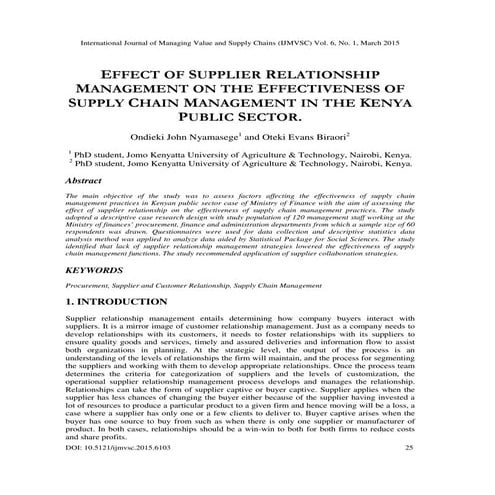 FACTORS AFFECTING THE COLLABORATION IN SUPPLY CHAIN OF MECHANICAL ...