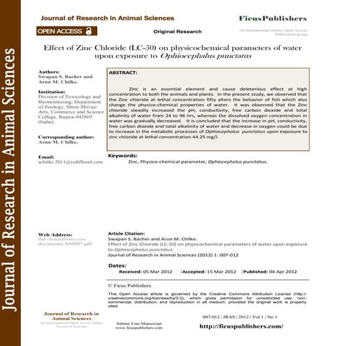 Effect Of Cobalt Chloride On The Oxygen Consumption And Ventilation 