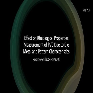 Effect on Rheological Properties Measurement of PVC Due to Die Metal ...