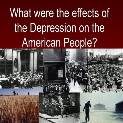 Effects of the Depression on the USA | PPT
