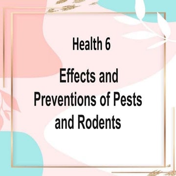 Effects and Preventions of Pests and Rodents .pptx