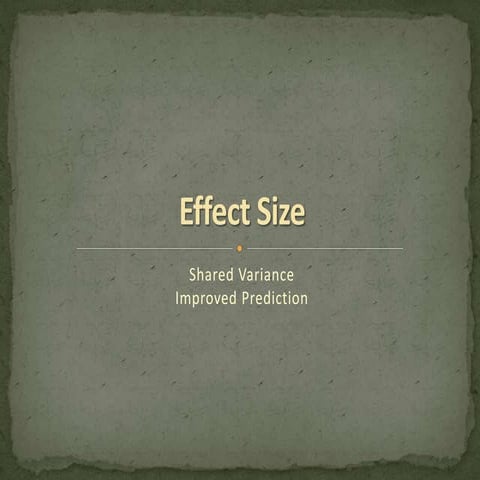 Effect size