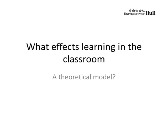 Effects learning