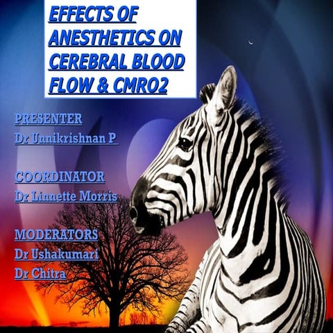 Effects Of Anesthetics On Cerebral Blood Flow