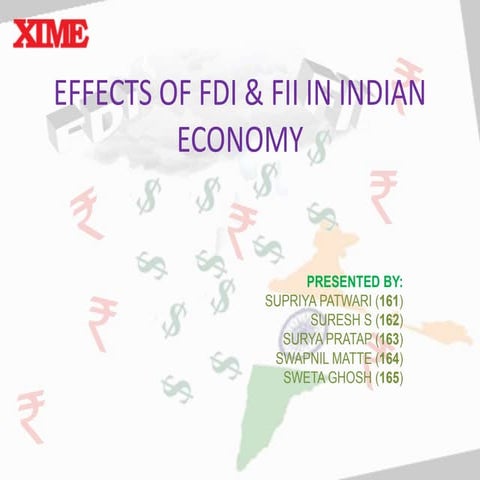 Effects of fdi and fii on indian economy