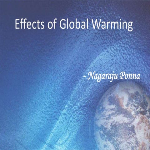 Effects of global warming