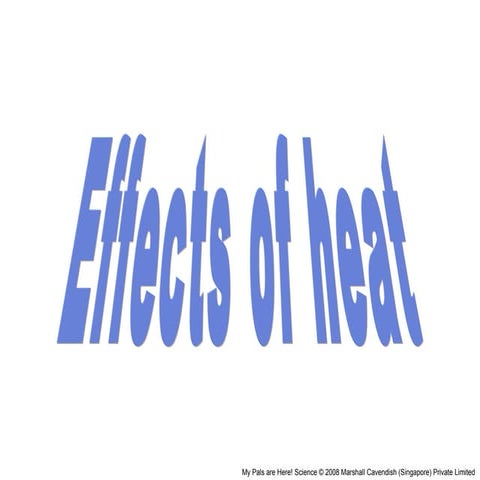 Effects of heat 6 fsc e learning day 4