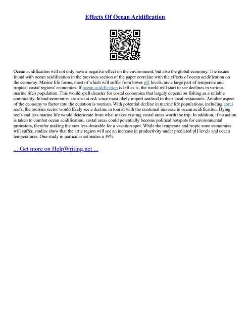 Effects Of Ocean Acidification Biology Diagrams
