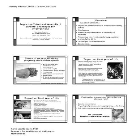 Effects of parental mental illness on infants | PDF