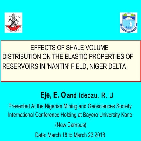 Effects of shale volume distribution on the elastic properties of reserviors ...