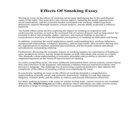 Effects Of Smoking Essay.pdf