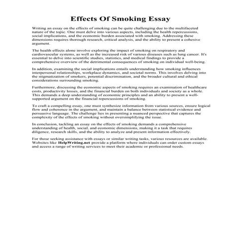 Effects Of Smoking Essay.pdf