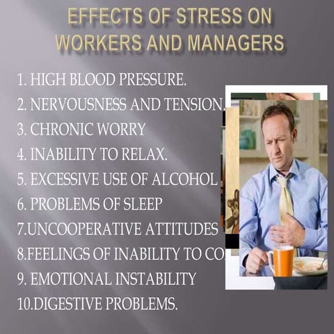 Effects of stress on workers and managers