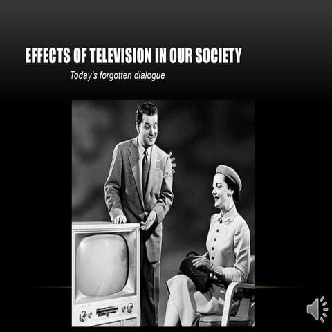 Effects of television in our society