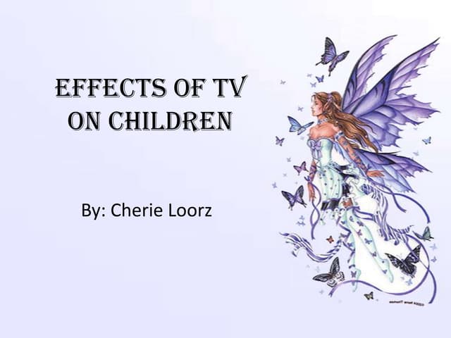 Effects of television on children