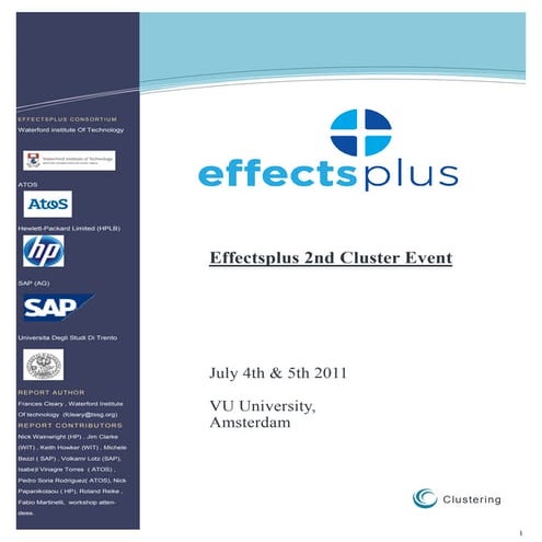 Effectsplus july event report 