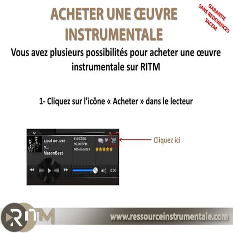 Effectuer un achat (Artiste independant / Particuliers)