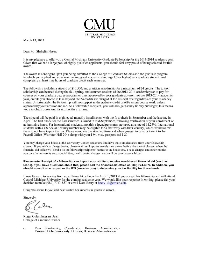 Fellowship Letter Naser
