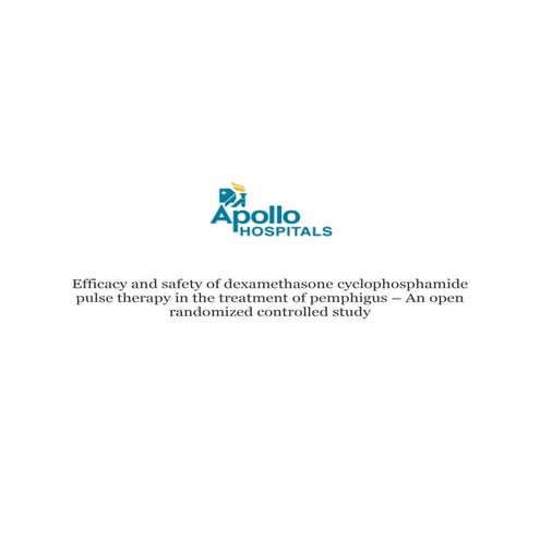 Efficacy and safety of dexamethasone cyclophosphamide pulse therapy in the tr...