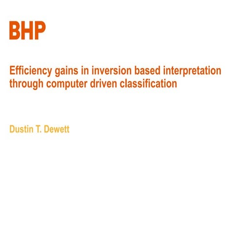 Efficiency gains in inversion based interpretation through computer