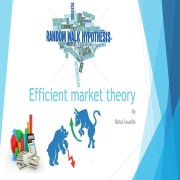 : Security and Portfolio Analysis :Efficient market theory