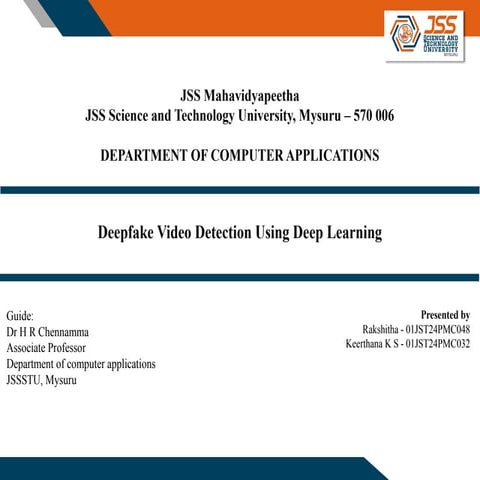 efficientNet-b3 ppt on deep fake video detection