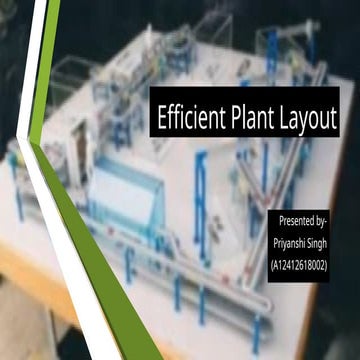Efficient Plant Layout for Food Manufacturing