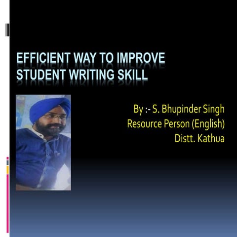 Efficient way to improve student's writing