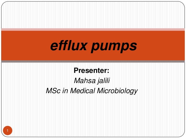 Efflux pumps