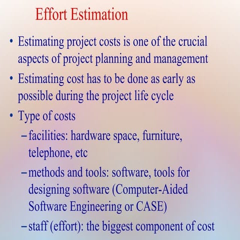 Effort estimation1