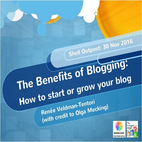 2016 Benefits of Blogging for Shell Outpost