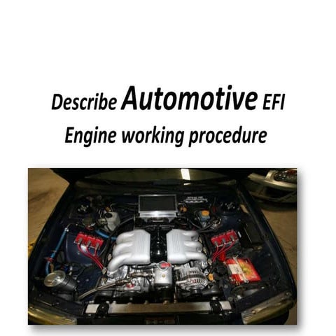 EFI Engine working procedure 
