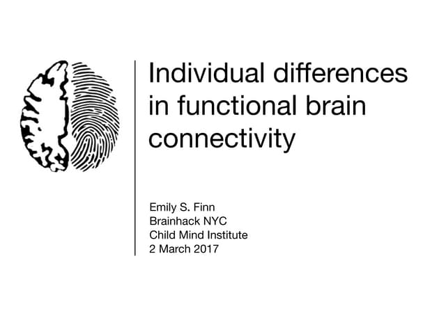 Emily Finn - Brainhack NYC