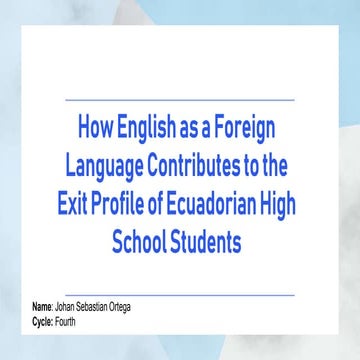 EFL Curriculum | PPTX