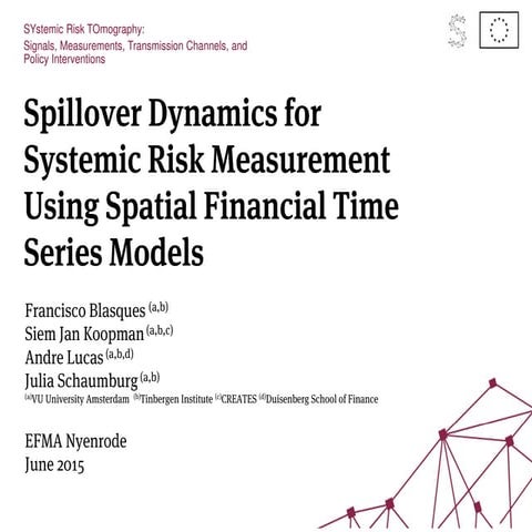 Spillover Dynamics for Systemic Risk Measurement Using Spatial Financial Time...
