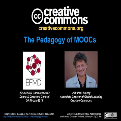 Pedagogy of MOOCs