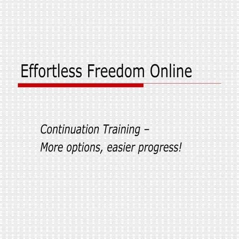 EFO Cont Training  V3