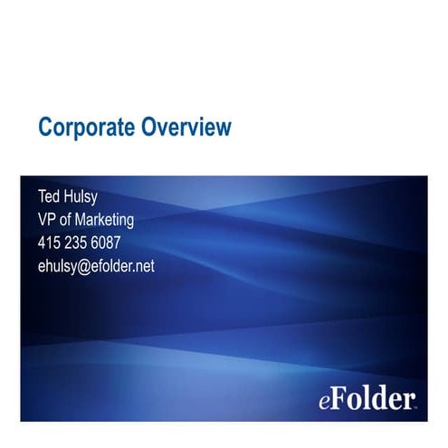 eFolder Corporate Overview
