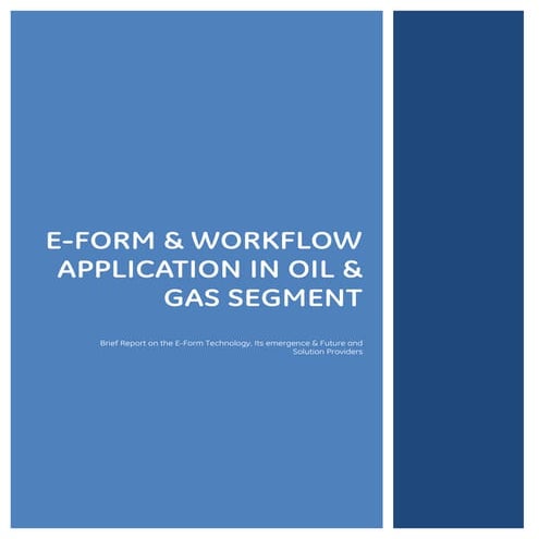 E form vendor for o&g