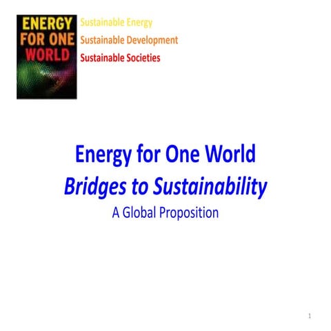 EFOW Bridges: projects on Sustainable Energy, Development and Societies