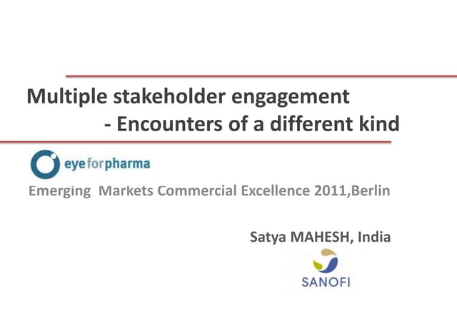 Indian Pharma - Key Stakeholders