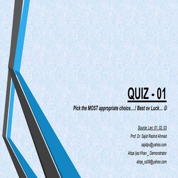 Quiz_01 | PPT