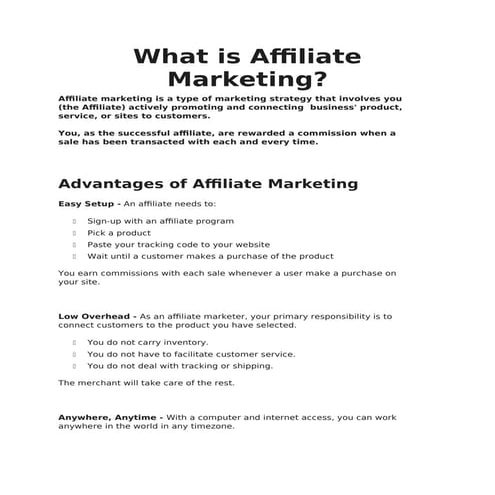 Super affiliate system | PDF