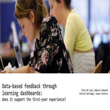 Data-based feedback through learning dashboards: does it support the first-ye...