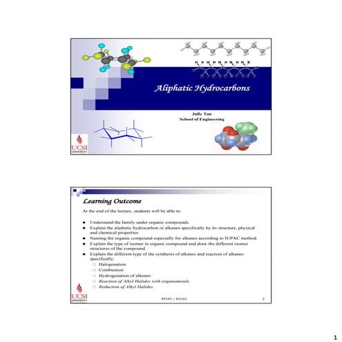 Aliphatic Hydrocarbons 