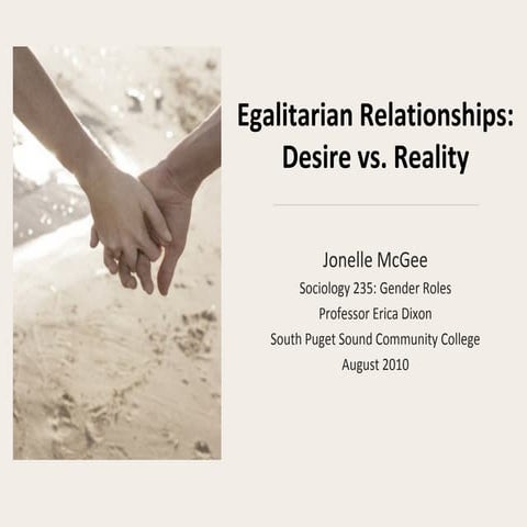Egalitarian relationships